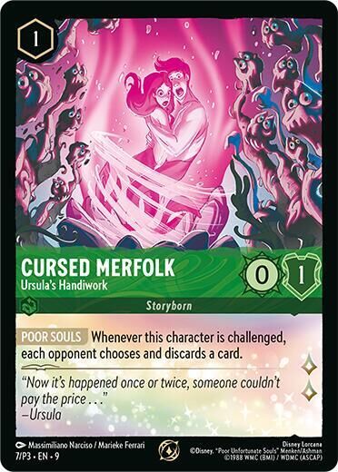 Disney Lorcana Promo - 7/P3 Cursed Merfolk - Ursula's Handiwork Promo