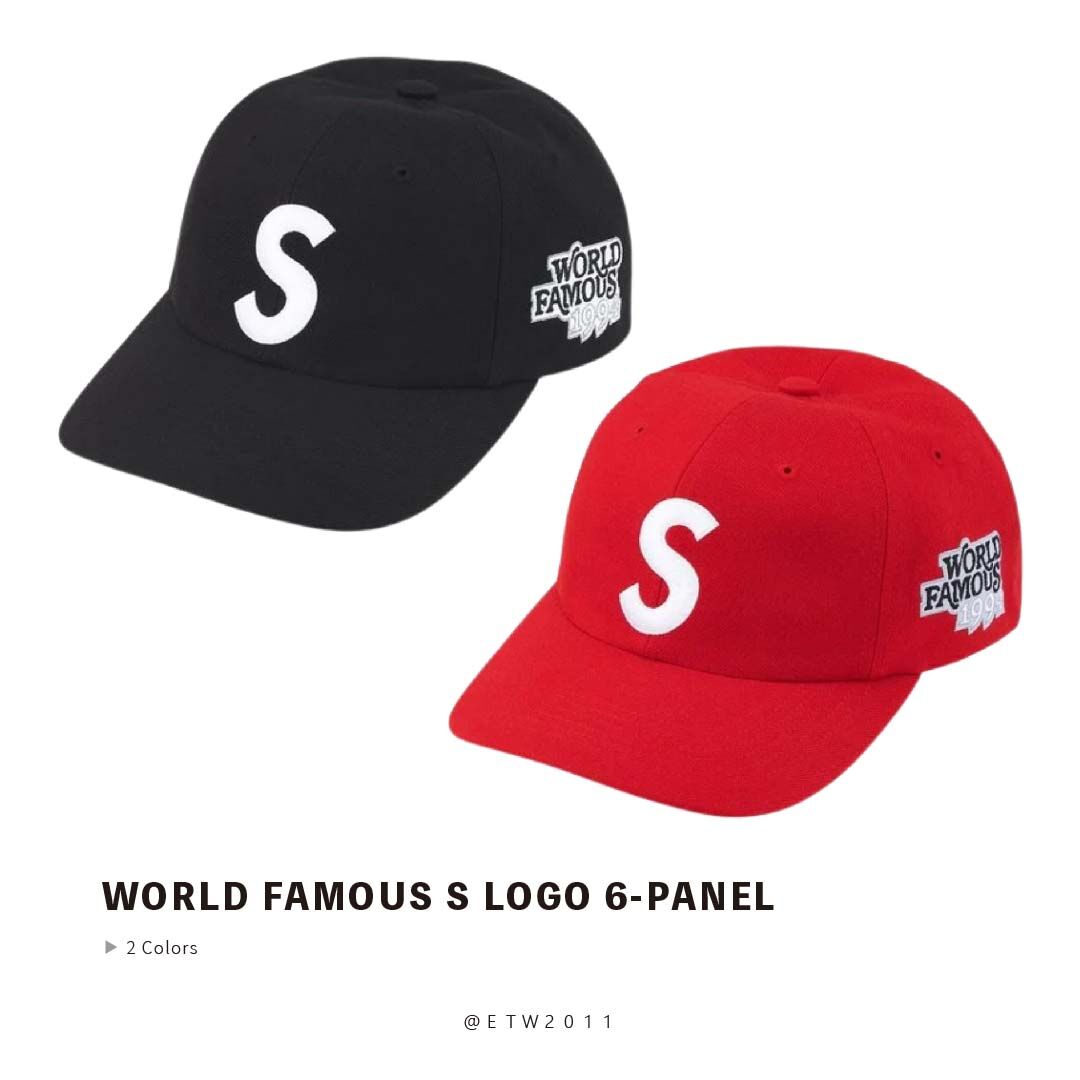 ☆ETW☆【台中店】Supreme 26SS WORLD FAMOUS S LOGO 6-PANEL 世界 老帽 S帽