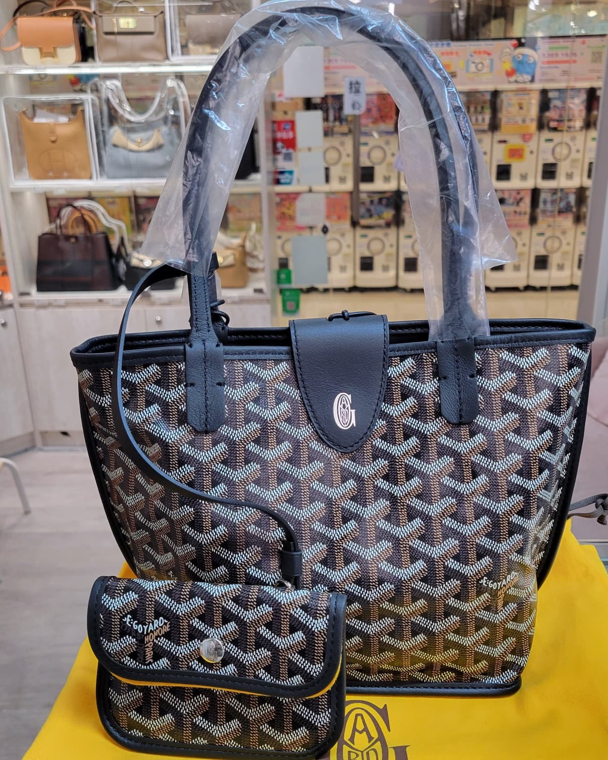 GOYARD  MINI ANJOU NOIR NEW MAGNET STICKERS 黑色 磁石