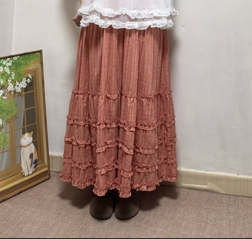 【指定商品減$20✨】大推！重工垂感花邊半身裙