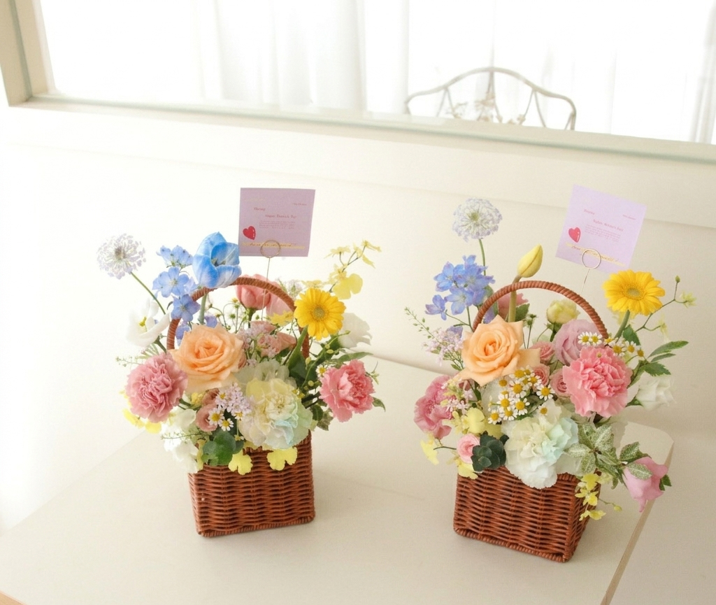 【限量】母親節限定花禮- 康乃馨繽紛色系花籃