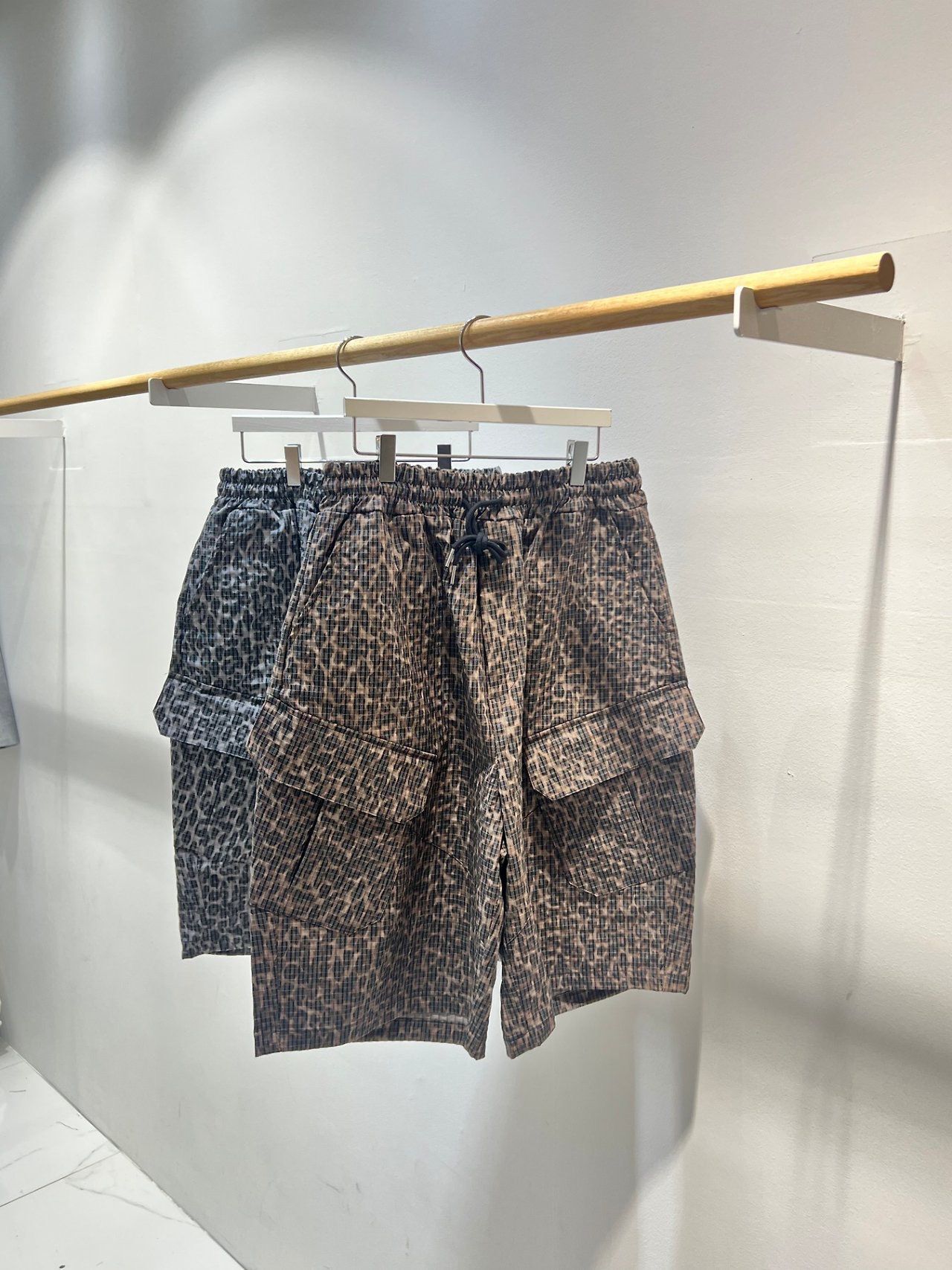 豹紋工裝短褲 C_y-161P