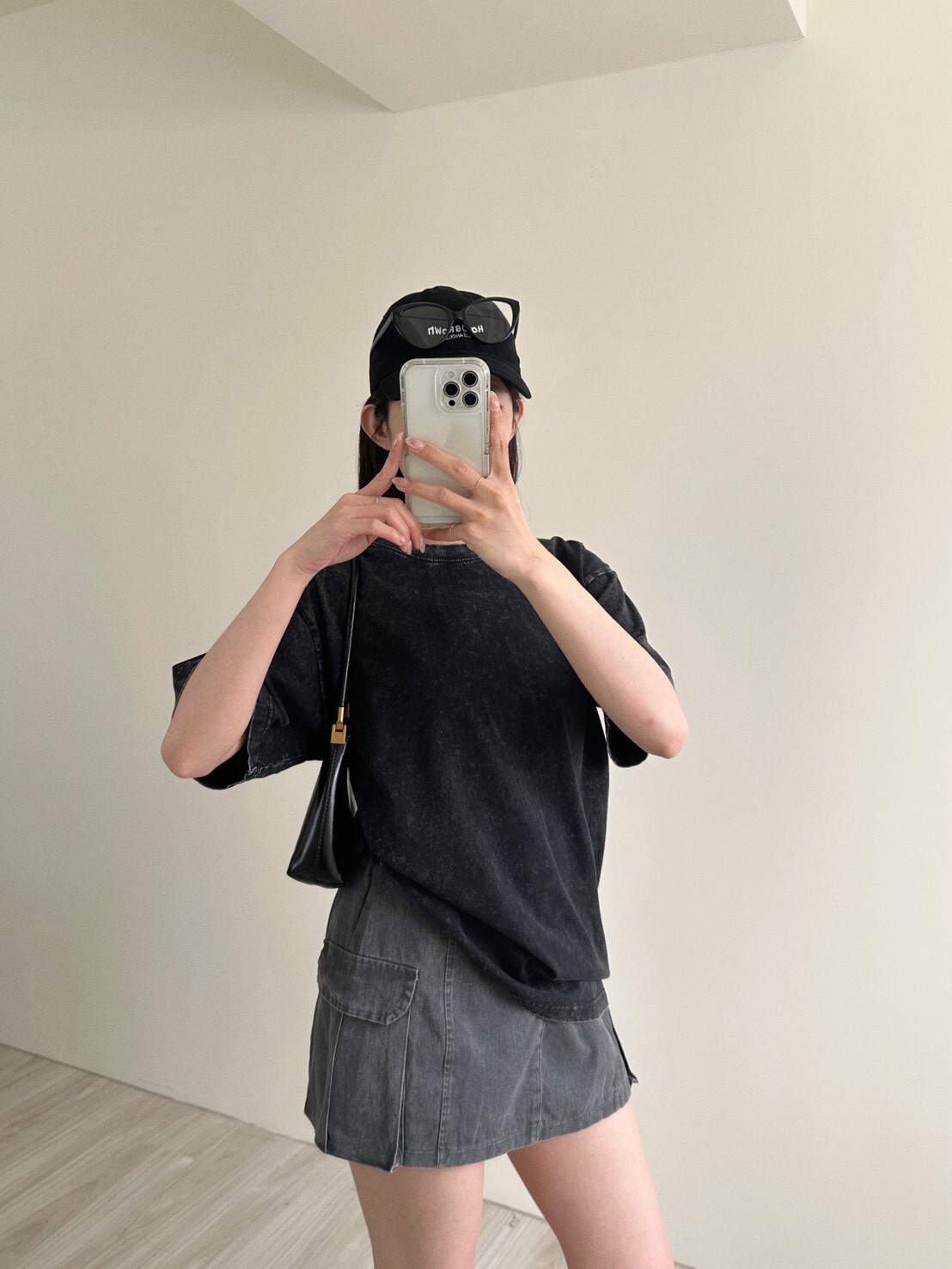 日常穿搭水洗短袖寬鬆素Tee