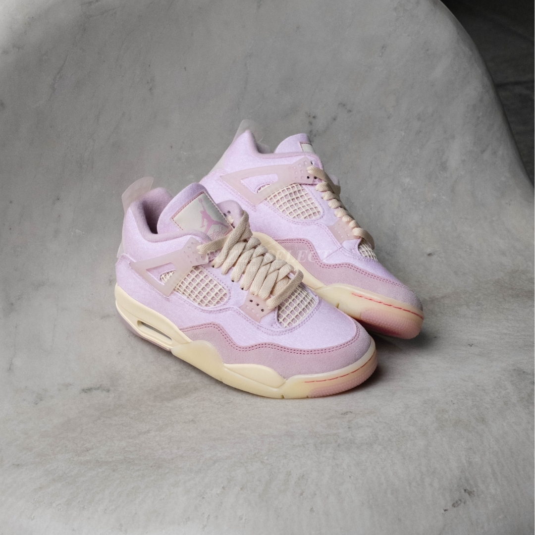 【逢甲 FUZZY】W Air Jordan 4 "Iced Carmine" 粉牛仔 IB6716-600