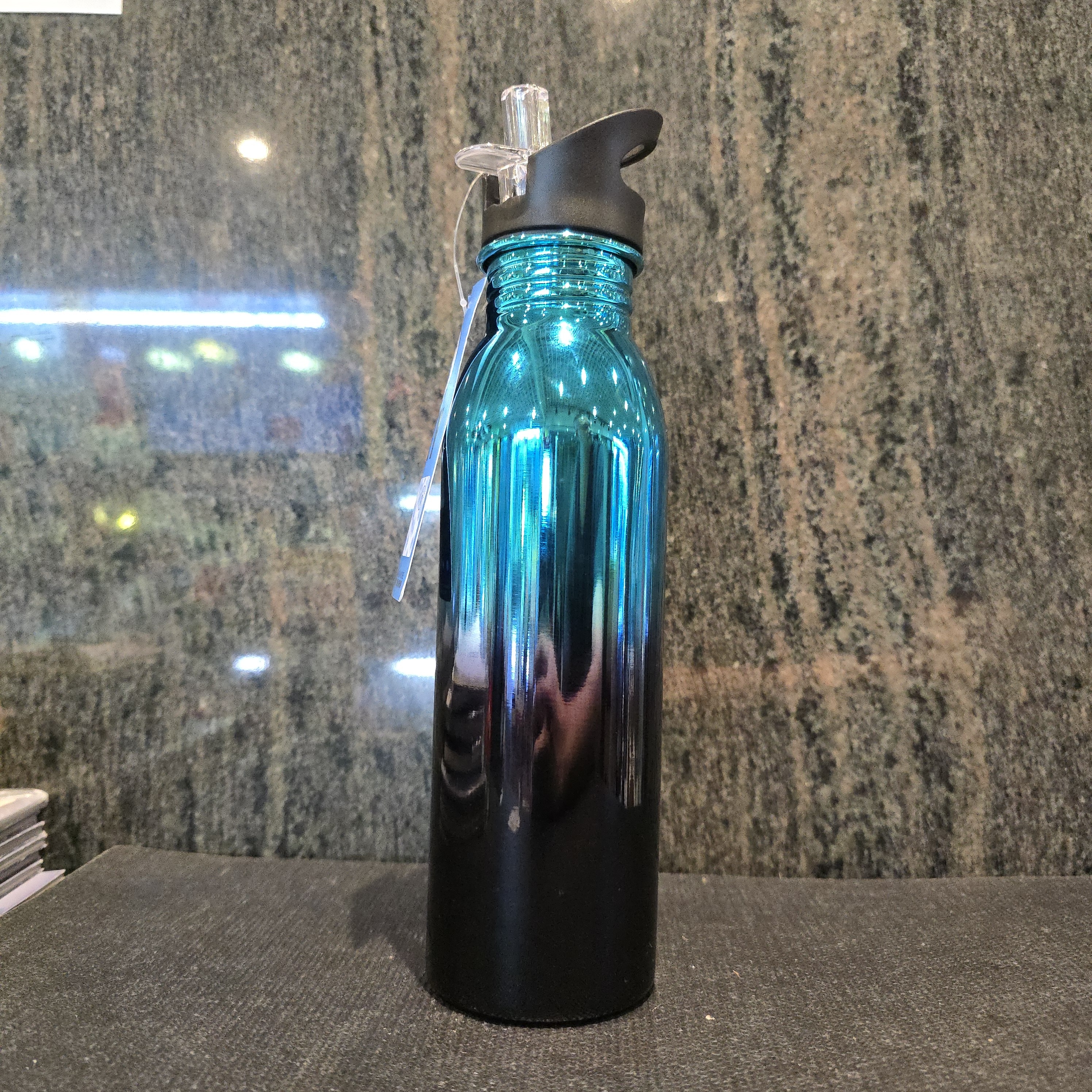 曼城閃藍色CITY大字會徽金屬水樽