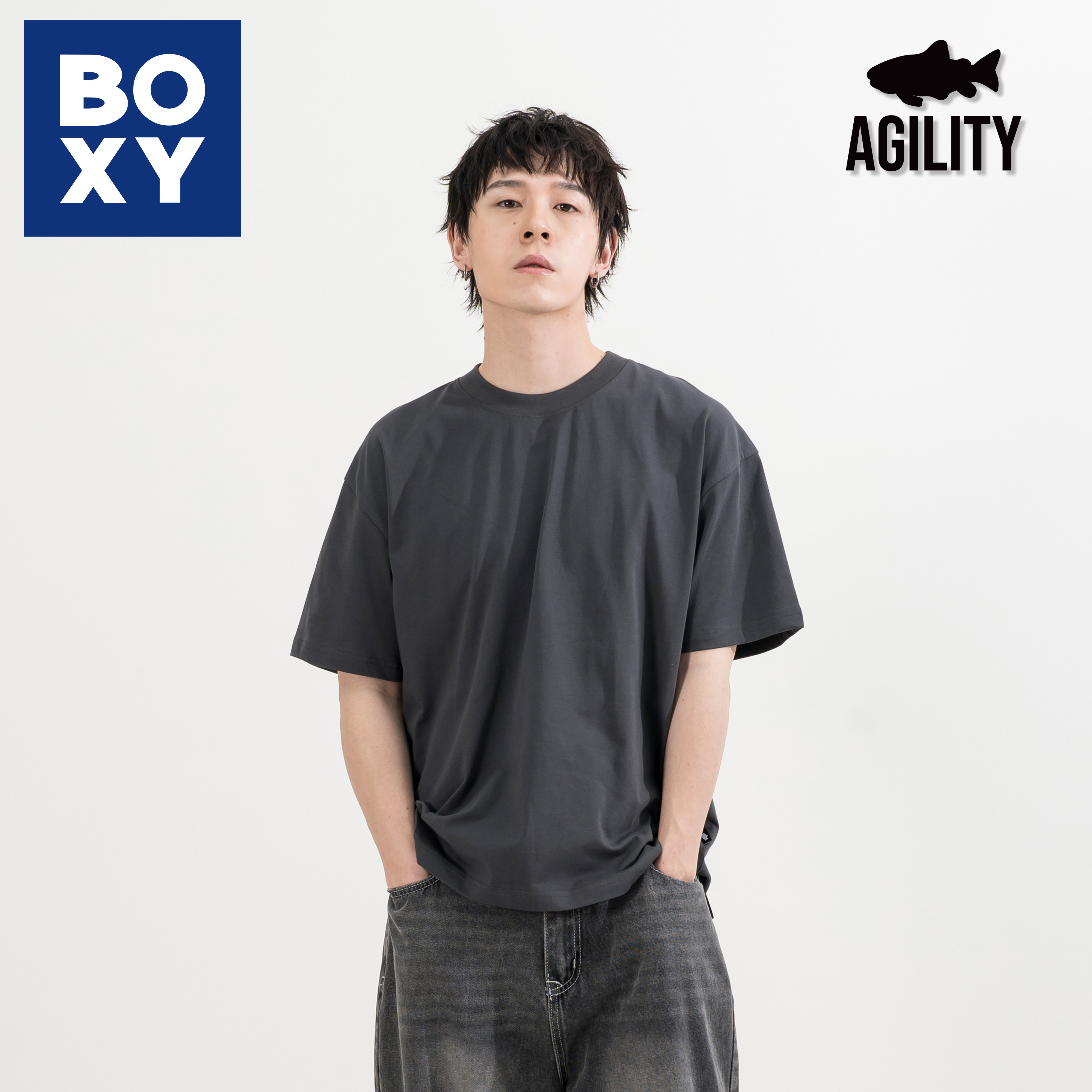AGILITY Sorona® Boxy Tee 抗菌涼感 寬短版 短袖Tee [SR0-BT]
