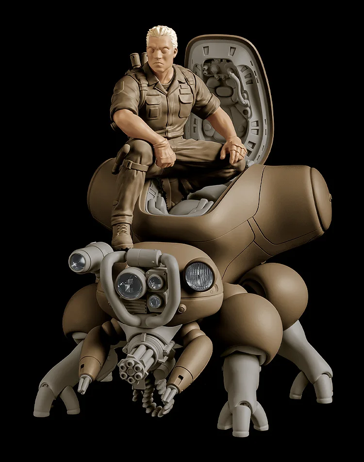 PLAMAX minimum factory MF-95 Batou with Tachikoma - Ghost in the Shell