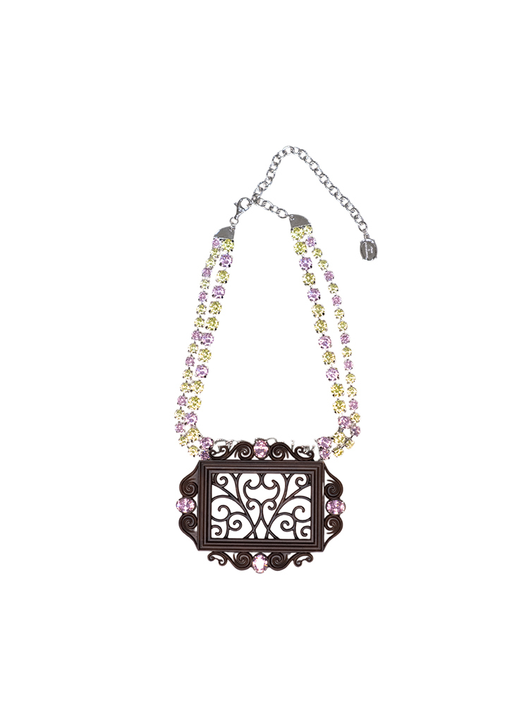 Picture Frame Brooch Pendant Necklace