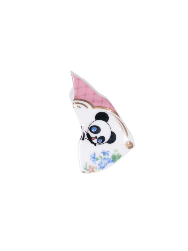 Short Porcelain Shard Stud Earring