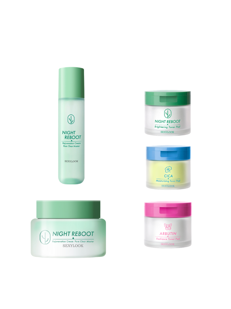 標單27-SEXYLOOK 仙人掌煥膚代謝夜光霜(50g)+SEXYLOOK 仙人掌煥膚代謝夜光水(150ml)送西西露棉片隨機出1款(仙人掌煥膚代謝/保濕修護/保濕亮白)
