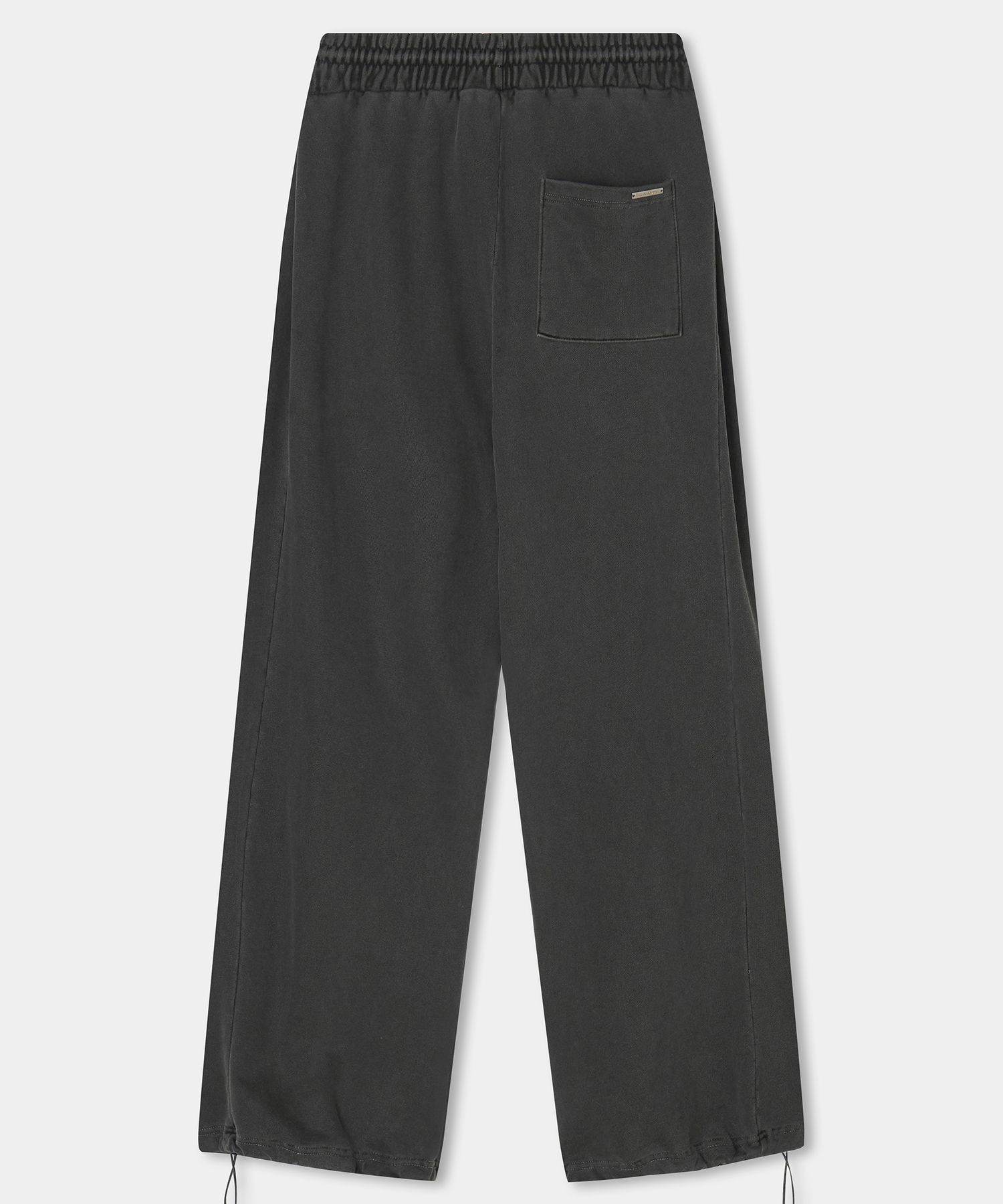 ETRE AU SOMMET 重磅水洗針褶寬褲 炭灰色 ET24FWPJP01CH