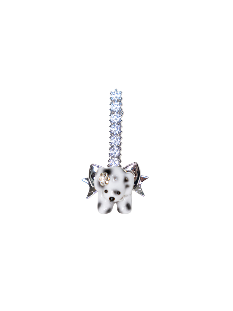 Puppy Bowknot Thin Hair Pin