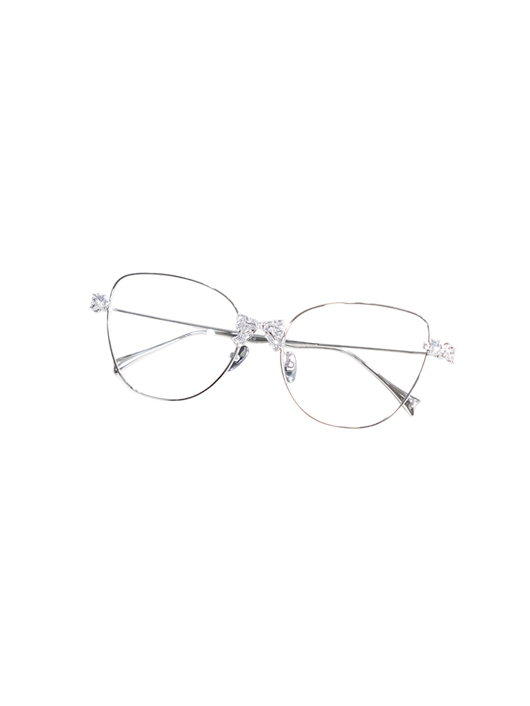 Bowknot Decoration Large Frame Glasses