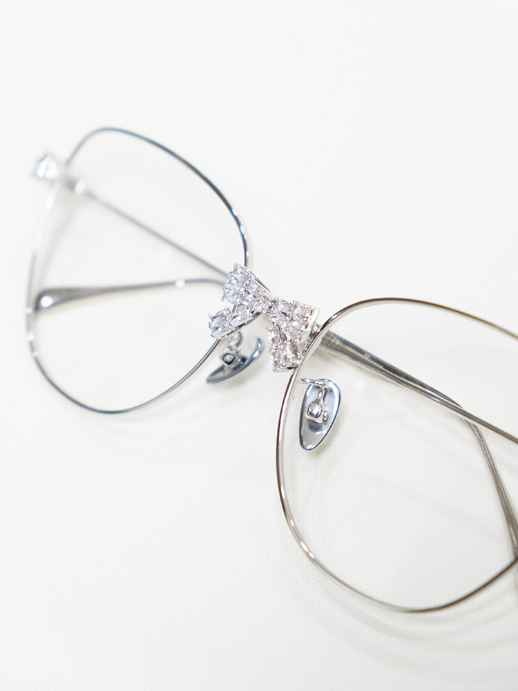 Bowknot Decoration Large Frame Glasses