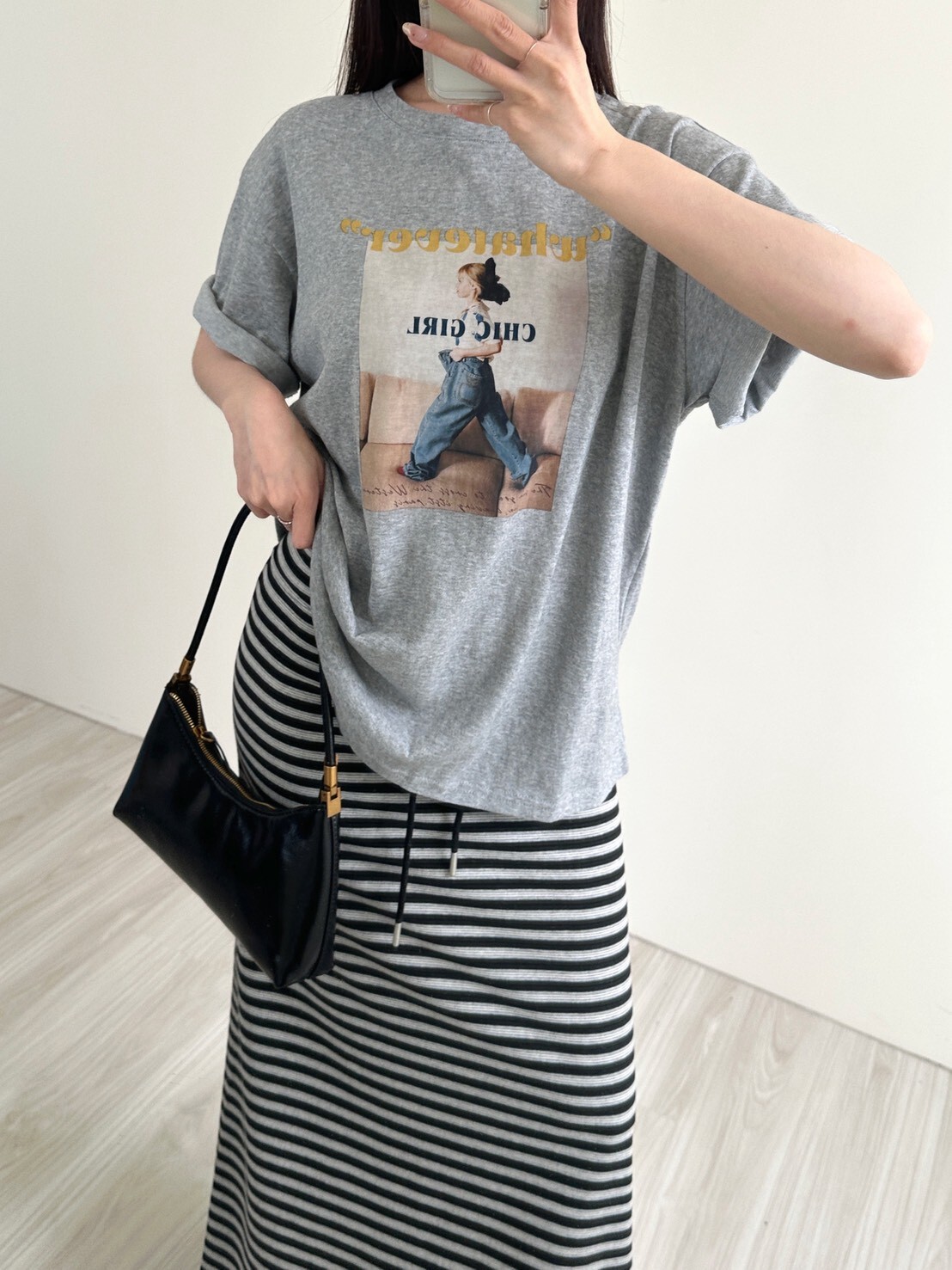 女孩圖片寬鬆短袖大Tee