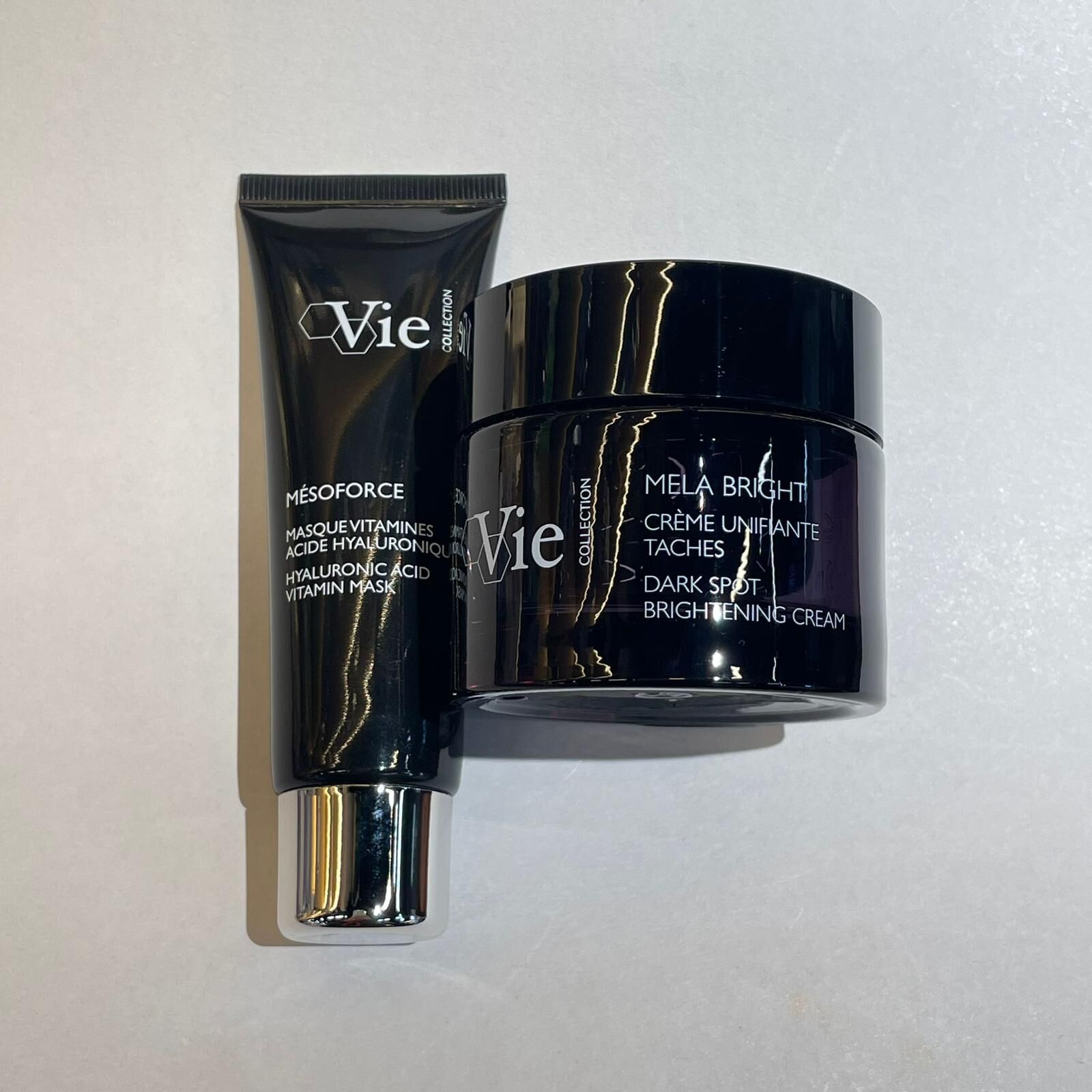 關鍵字L23 Vie MESOFORCE MELABRIGHT cream 50ml +Hyaluronic Acid Vitamin Mask 50ml 優惠$1780