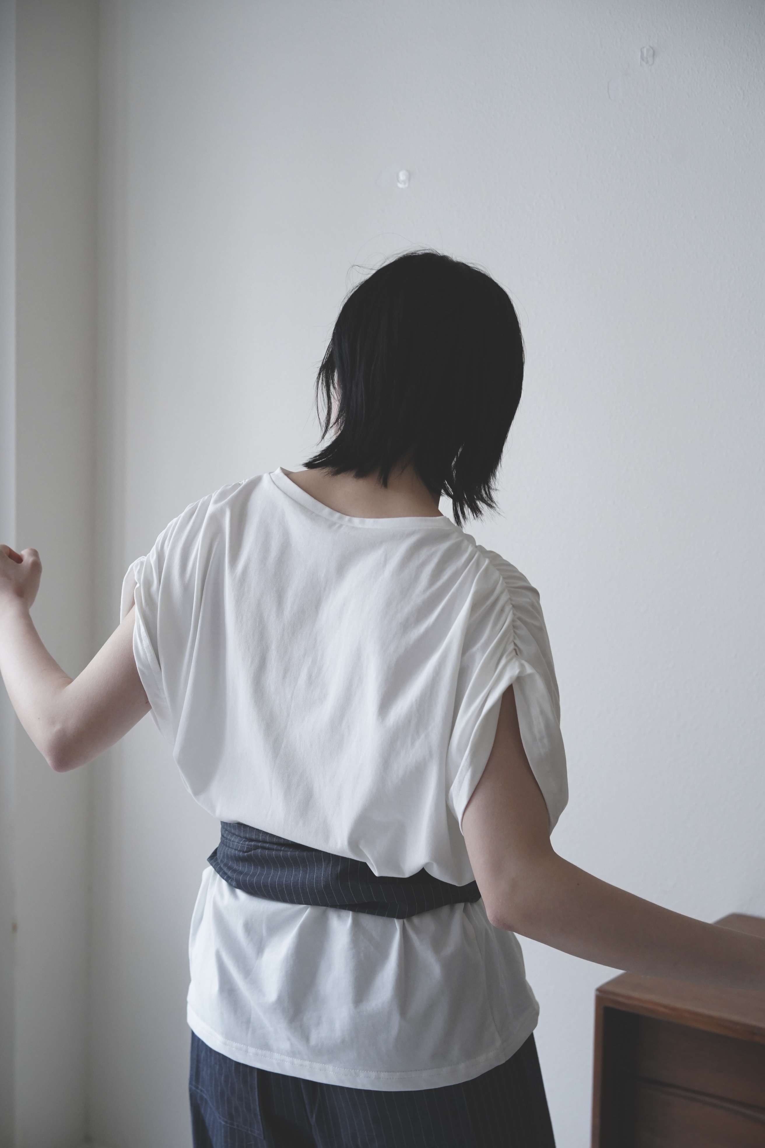 肩抓布設計T-shirt - BL52706