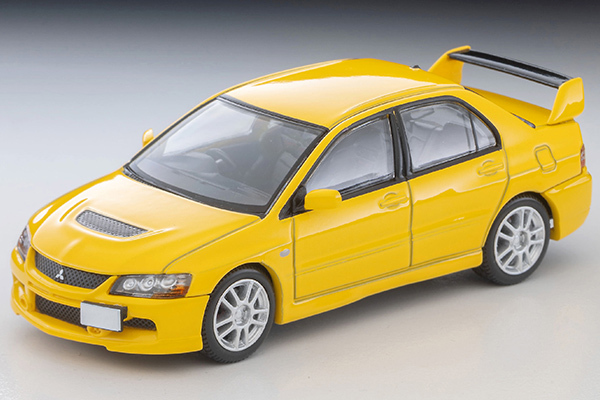 PO-$160 * TOMYTEC * 1:64 LV-N376a 2005 Mitsubishi Lancer Evolution IX GSR (Yellow)