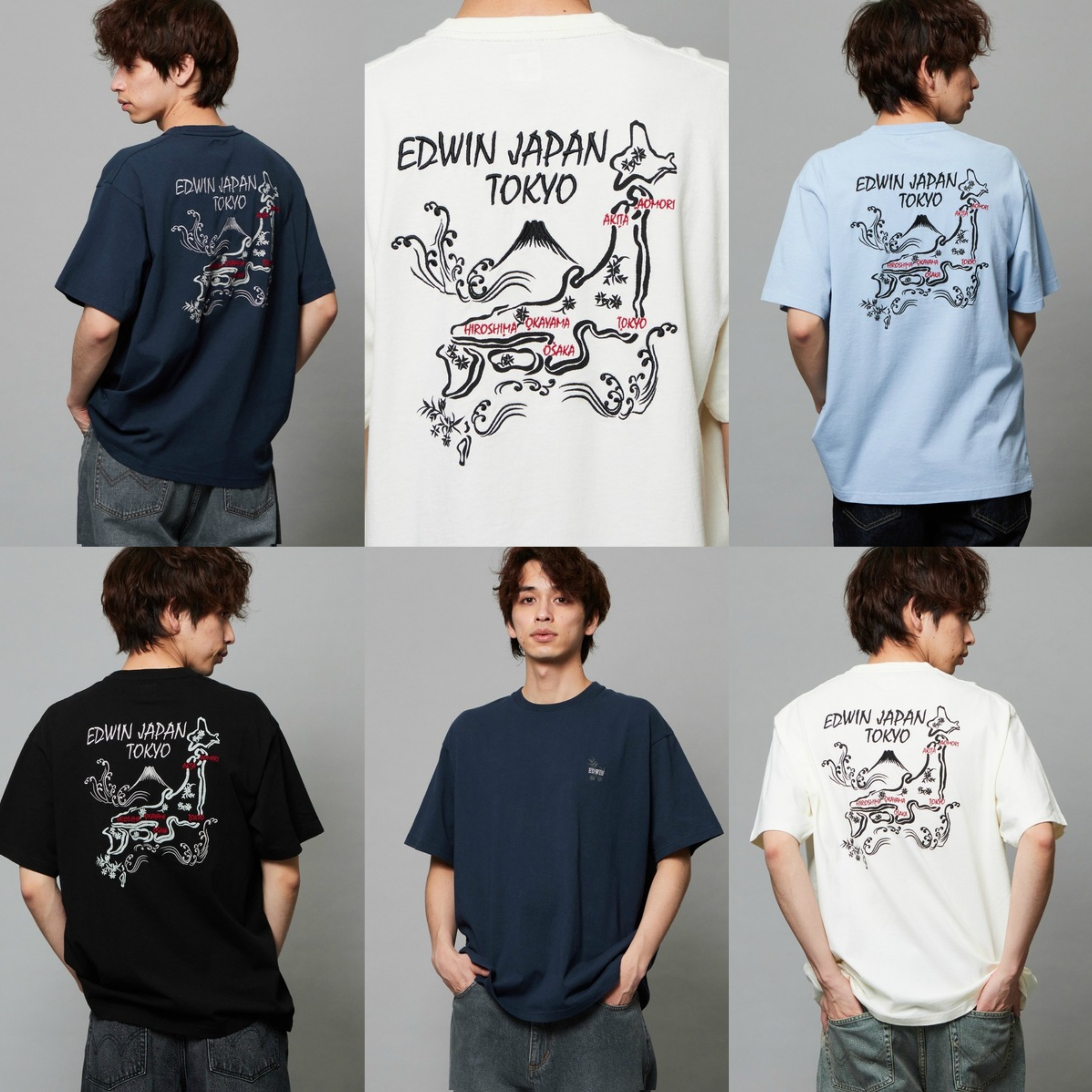 JP限定EDWIN 刺繡LOGO T-SHIRT（UNISEX)