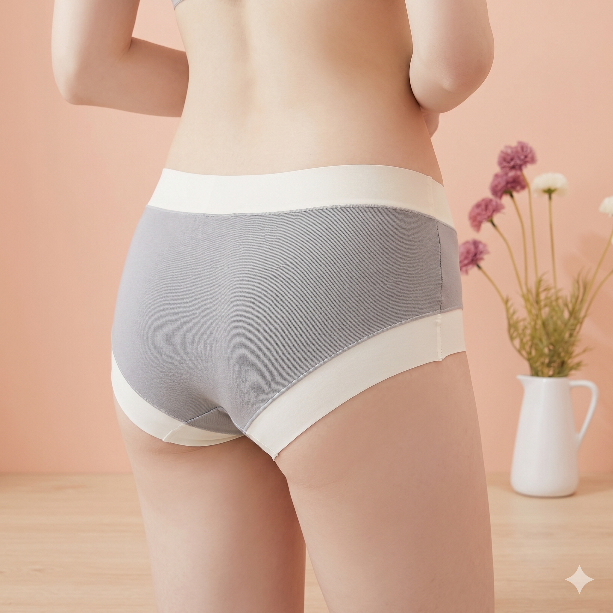【素面清新】艾草抑菌素面內褲