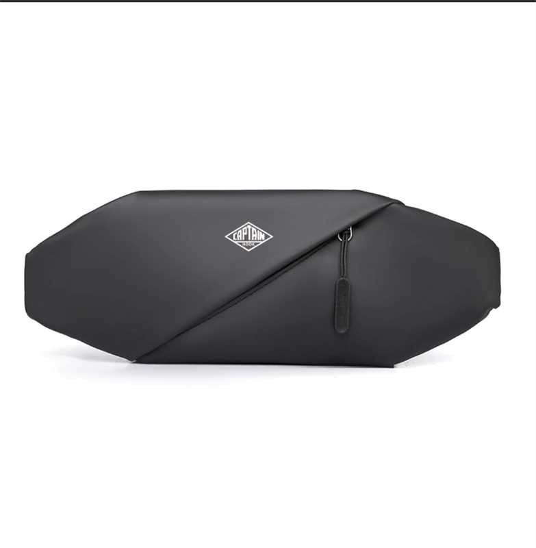 C46 Q2603 虎克黑色斜孭袋