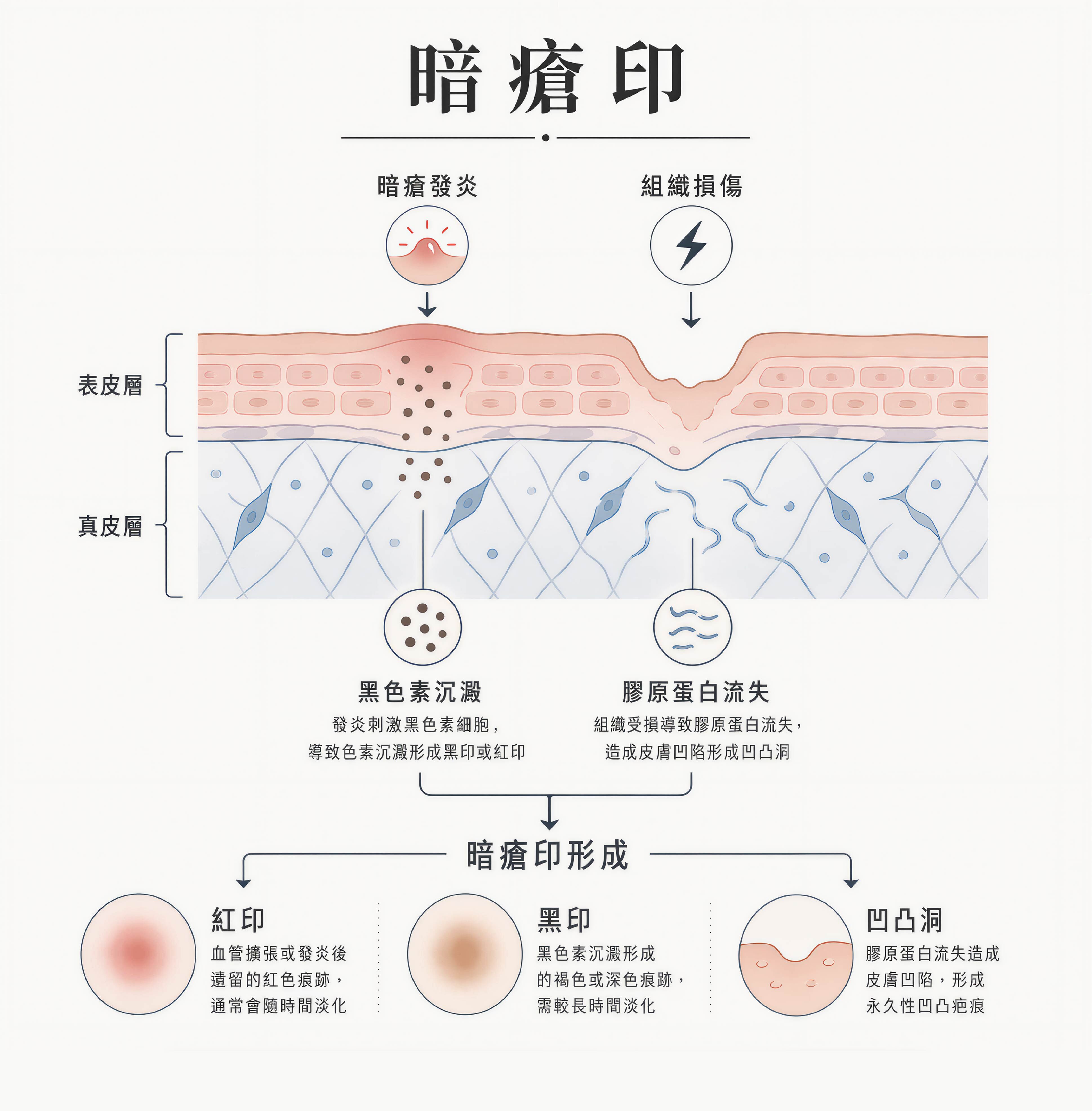 淡印淡疤
