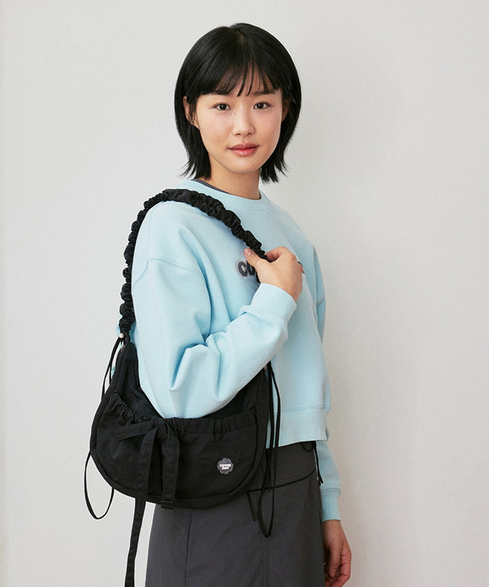 韓國連線｜Covernat Heart Shirring Medium Nylon Hobo Bag ( 5 Colours )