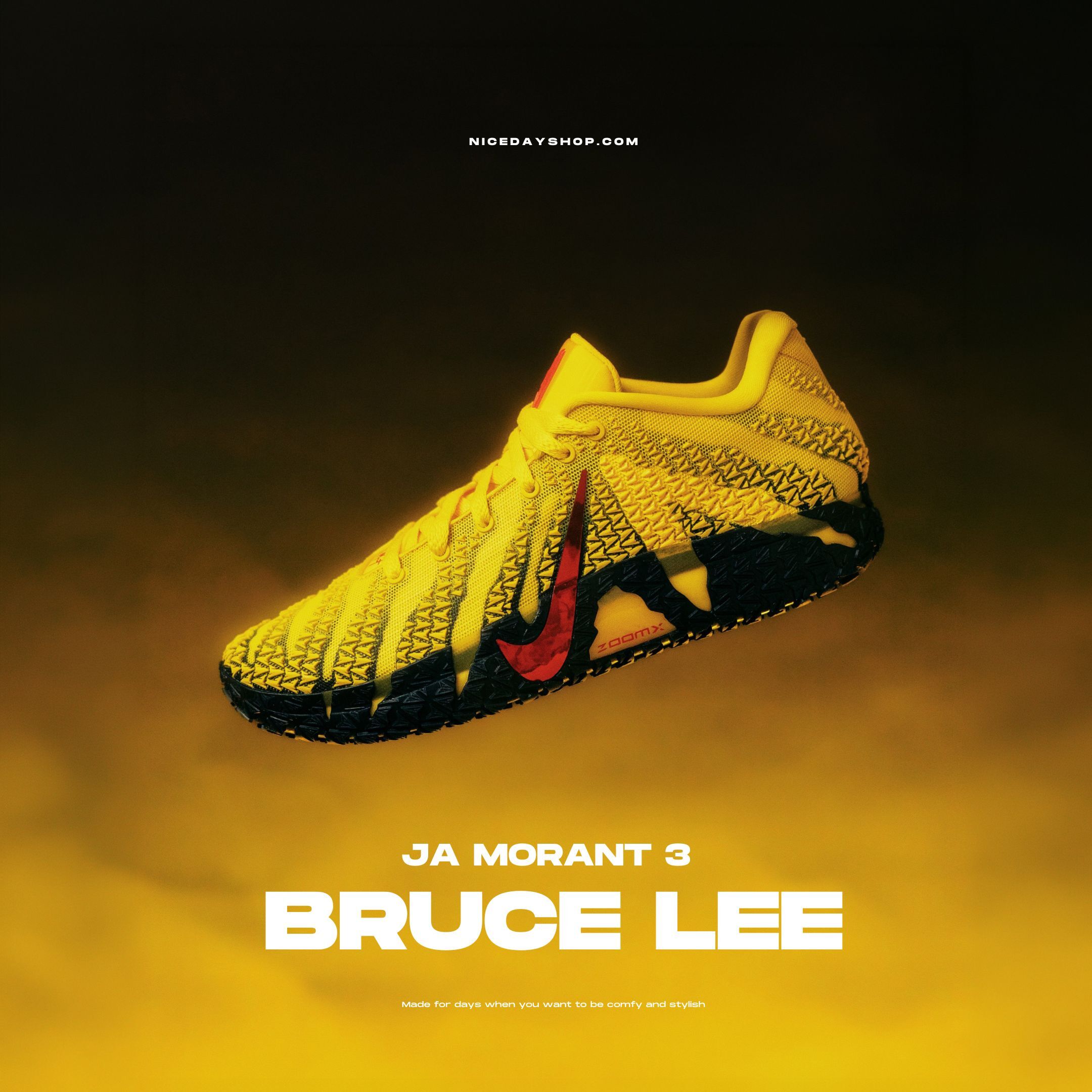 NICEDAY 代購 Nike JA 3 黃色 黑色 莫蘭特 三代 日常 實戰 支撐 回彈 籃球鞋 HF2794-702