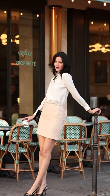 1GL0426-042 [GAALA] Ayla Mini Skirt Beige (EU)