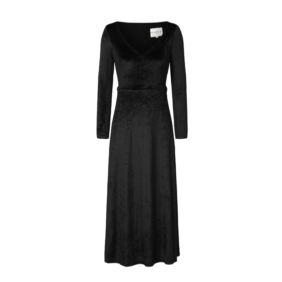 1GL0426-043 [GAALA] Azure Velvet Dress Black (EU)