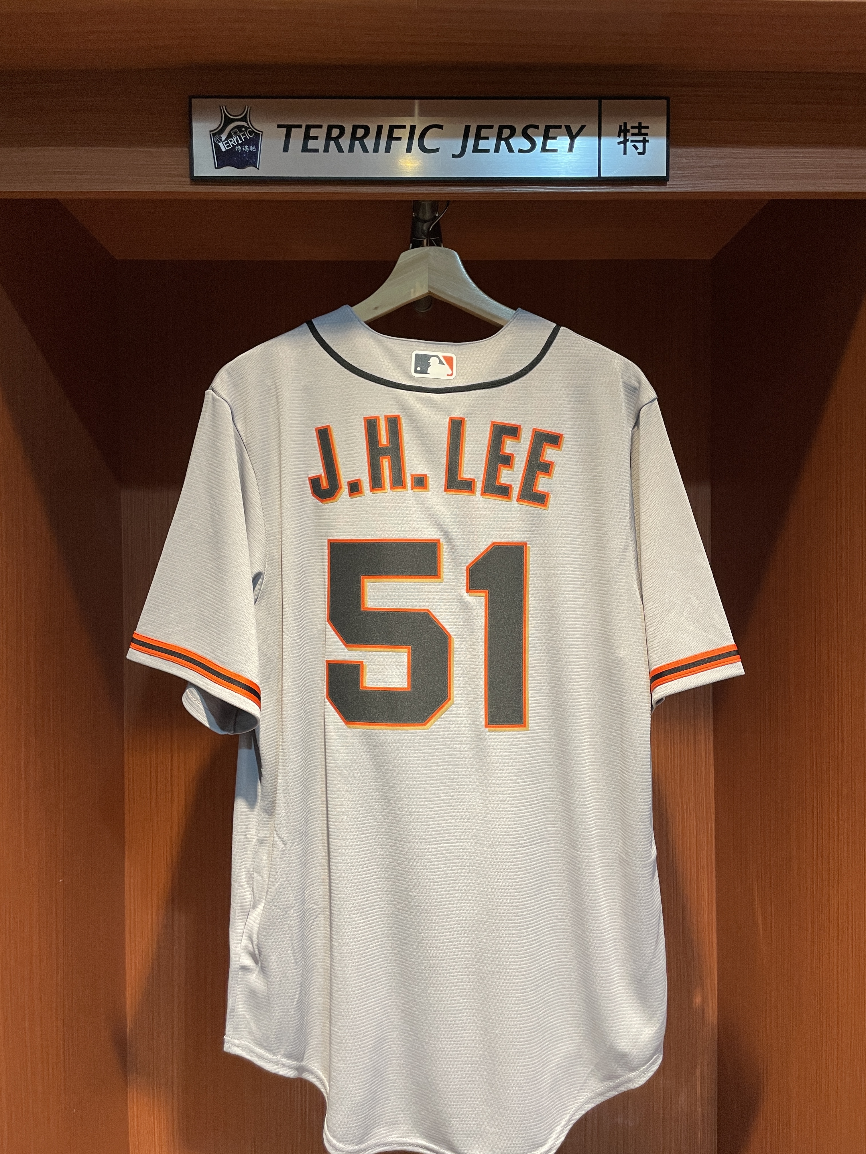 MLB球衣 Jung Hoo Lee 舊金山巨人灰 李政厚 Road Nike Replica Player Name Jersey 球迷版 熱轉印 全新