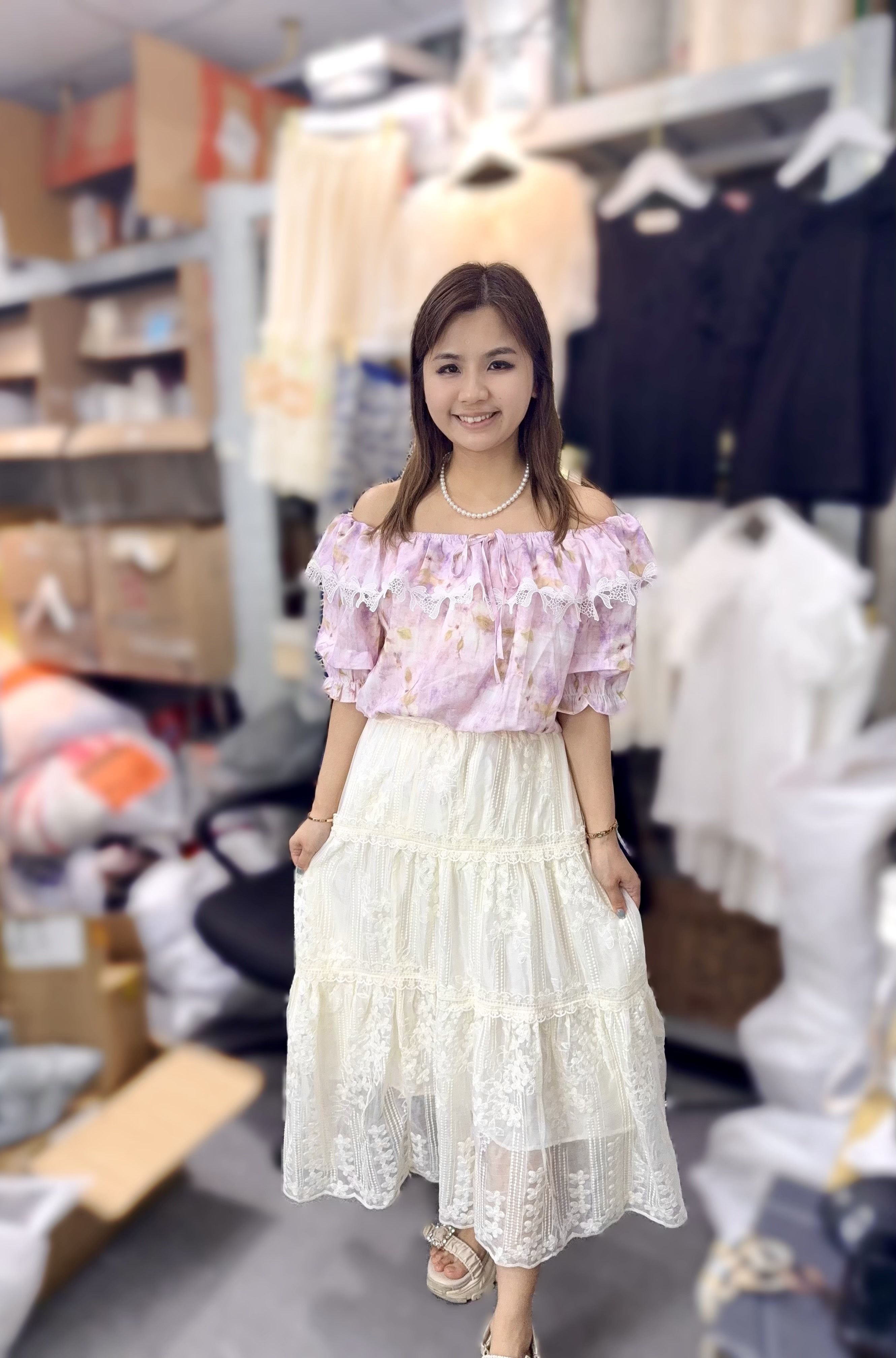 H48   長裙 腰26-40 長33 $279