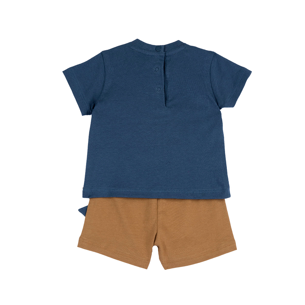 恐龍探險隊-印英文字恐龍短袖套裝 C