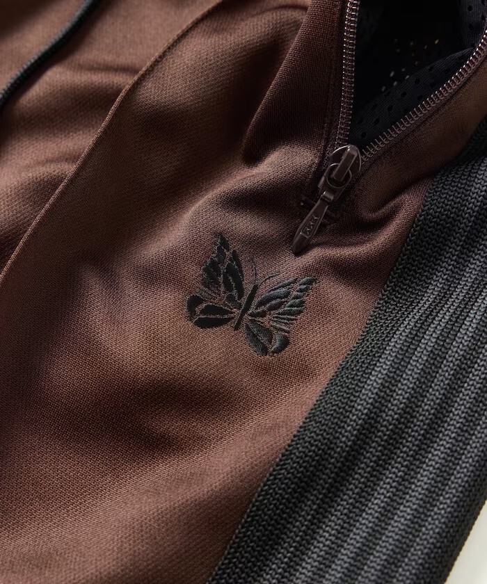 Needles 直筒 Track Pant PolySmooth Brown Charcoal 棕黑