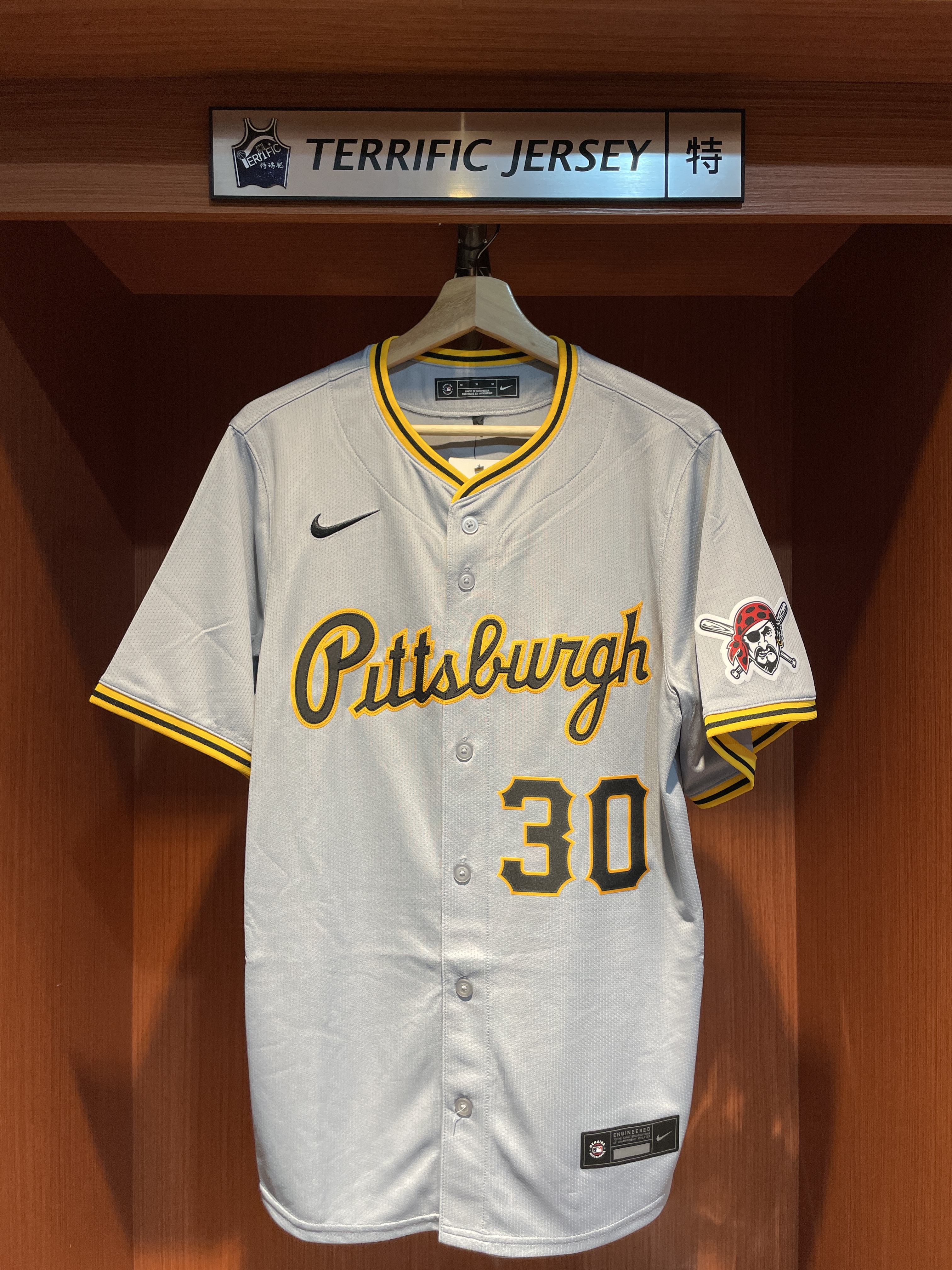 MLB球衣 Paul Skenes 匹茲堡海盜灰 Road Nike Limited Player Name Jersey 球迷版 熱轉印 全新