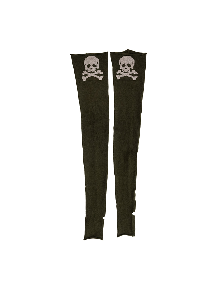 Knit Skull Stockings
