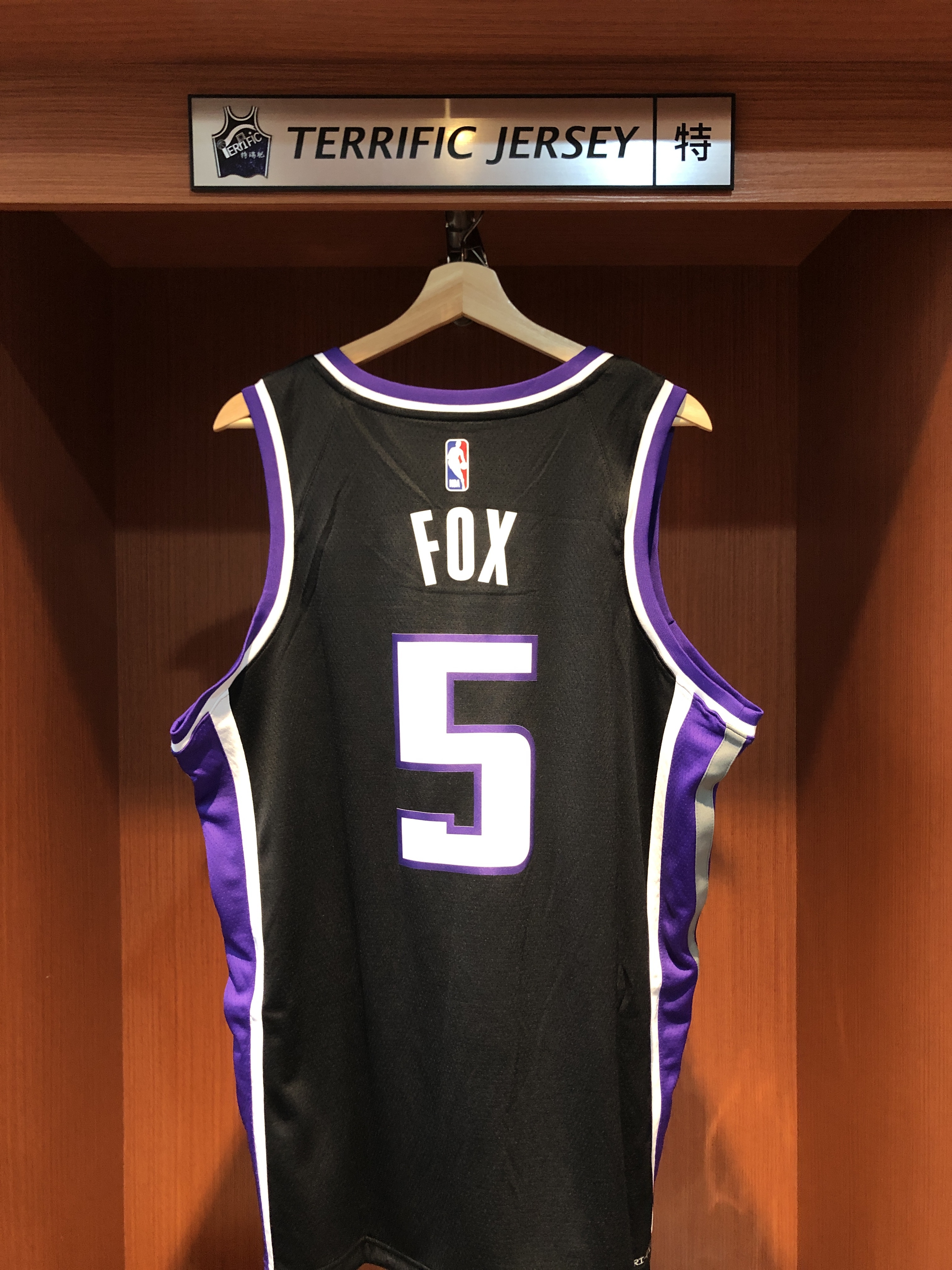 NBA球衣 De'Aaron Fox 沙加緬度國王黑 Icon Nike Swingman 球迷版 熱轉印 全新
