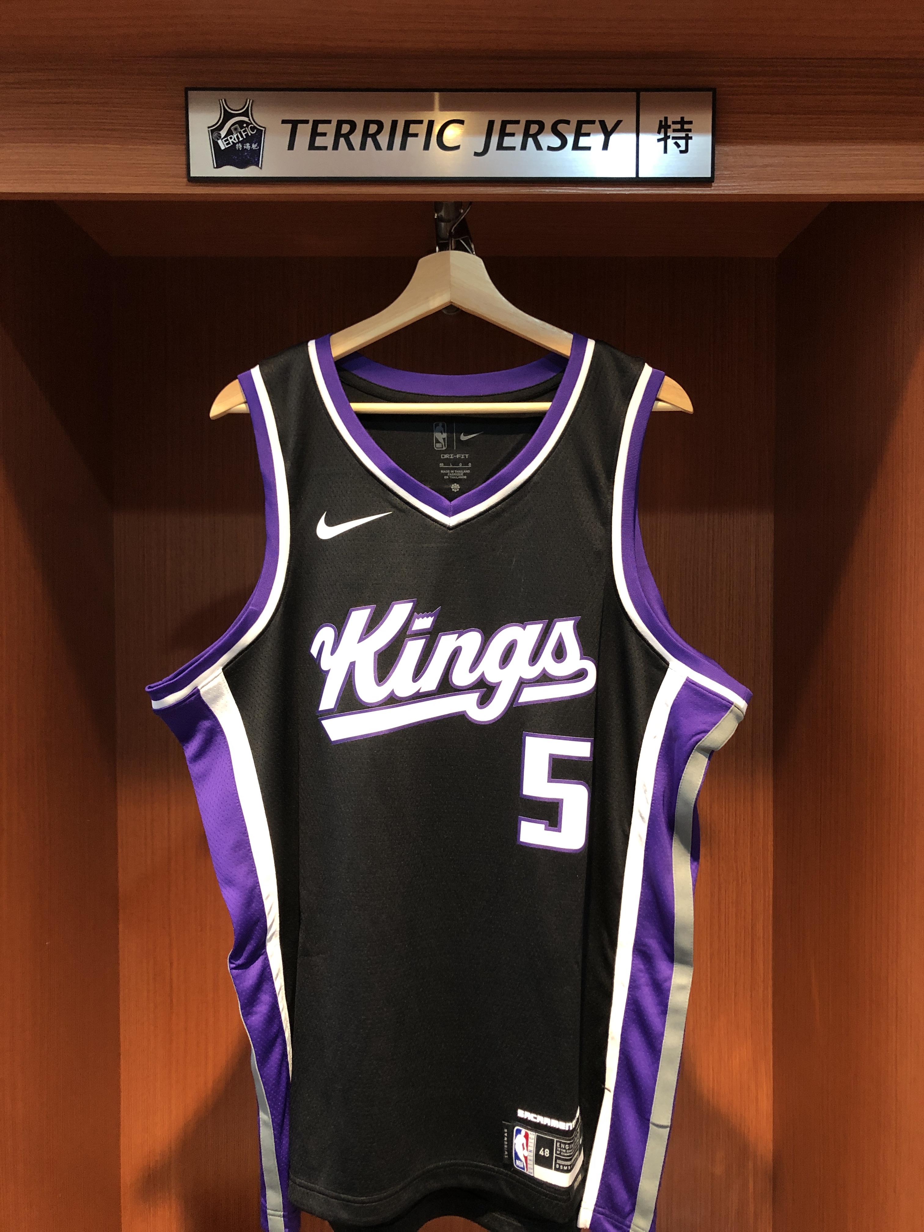 NBA球衣 De'Aaron Fox 沙加緬度國王黑 Icon Nike Swingman 球迷版 熱轉印 全新