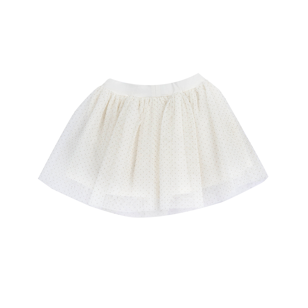 蝴蝶結派對-點點透明網紗短裙