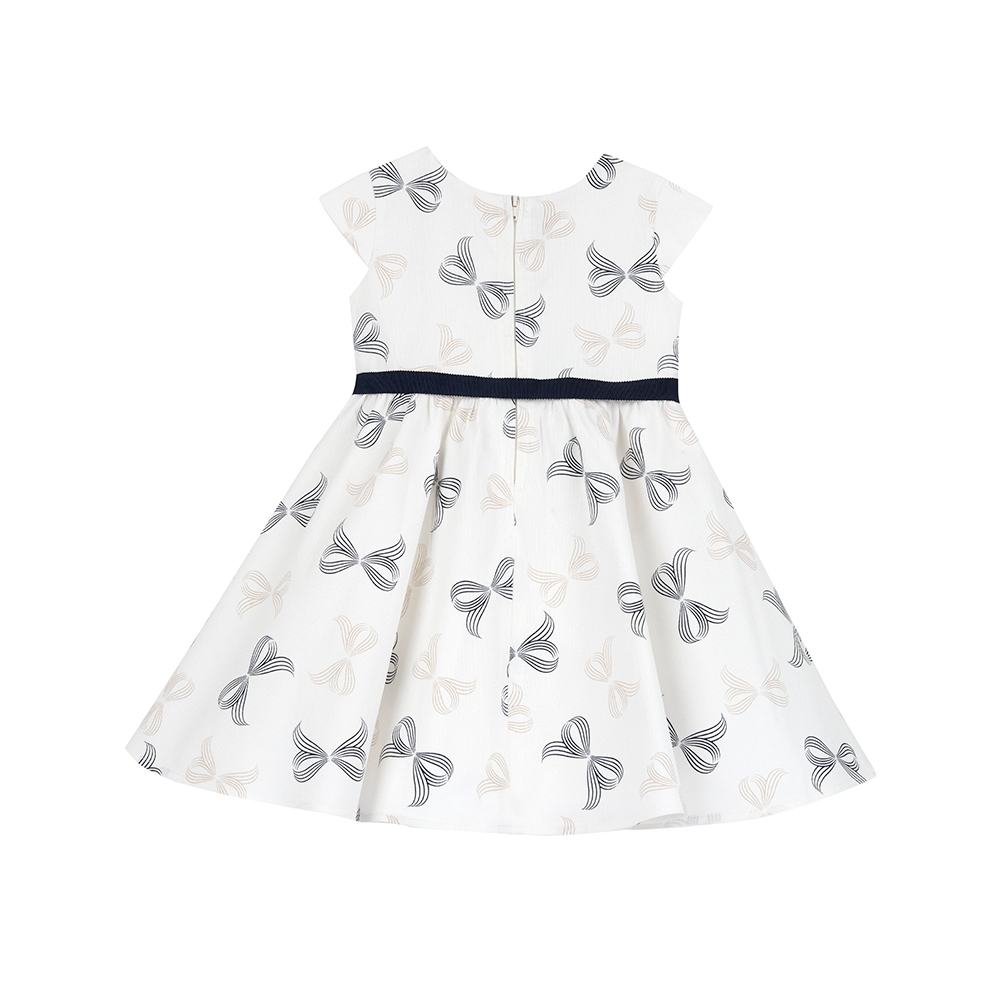 蝴蝶結派對-滿版BOW短袖洋裝