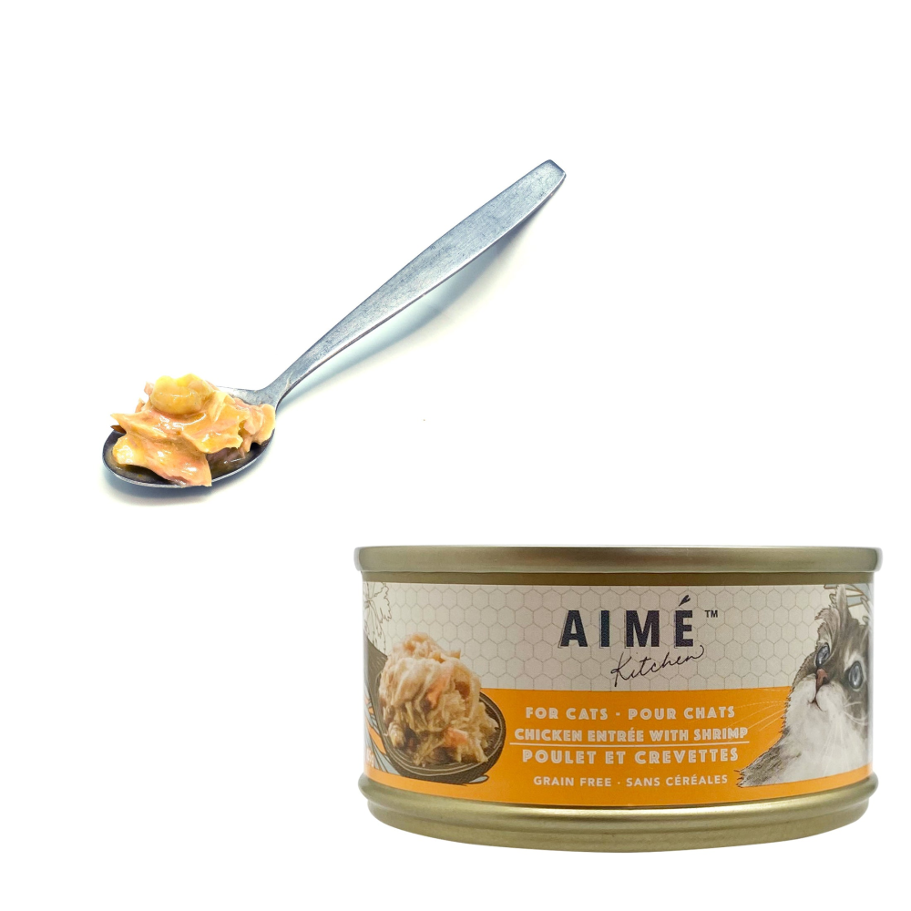 Aime Kitchen - 啖啖肉無穀補水系列 - 雞肉配蝦仁 (鮮黃) 85g
