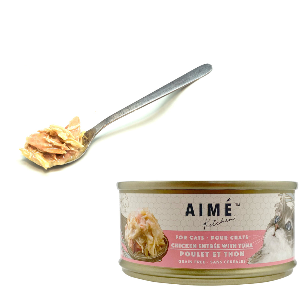 Aime Kitchen - 啖啖肉無穀補水系列 - 雞肉配吞拿魚 (粉紅) 85g