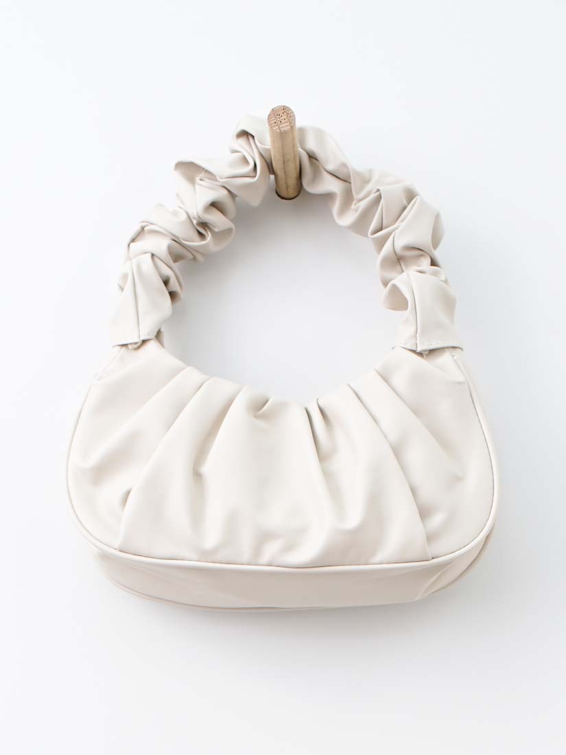 抓皺手提半月包(3色)