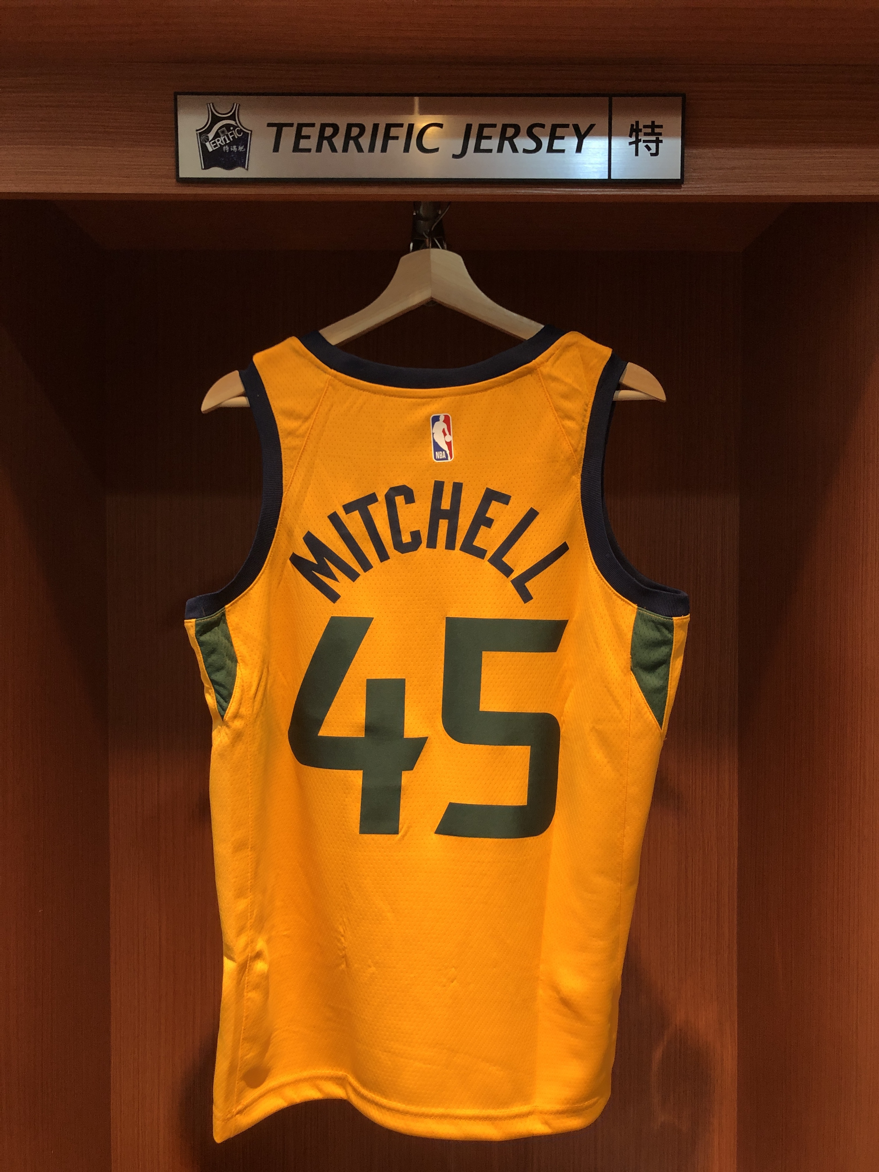 NBA球衣 Donovan Mitchell 猶他爵士黃 Statement Jordan Swingman 球迷版 熱轉印 全新