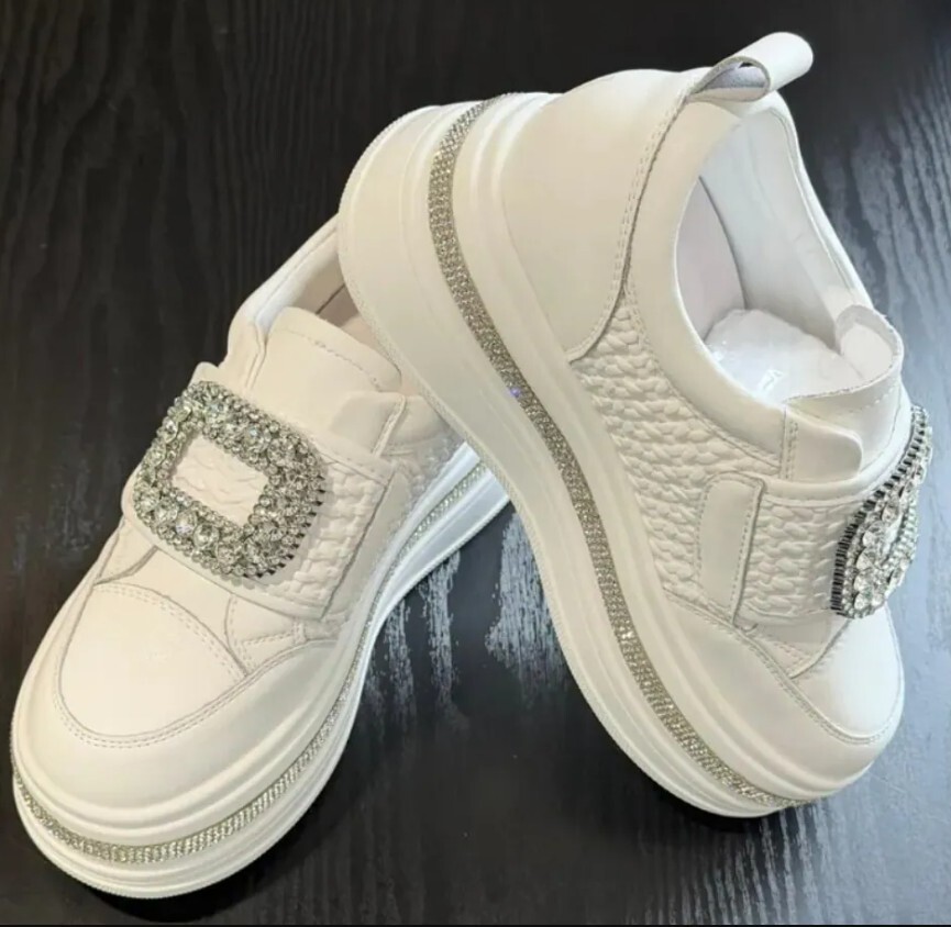 SHO-CCG0425-028 白色厚底鞋 (G35-G40)