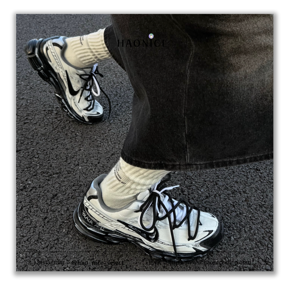 【HAO NICE】藝術訂製款🎨Nike Initiator 黑洞系列 功夫熊貓 機能慢跑鞋 運動鞋