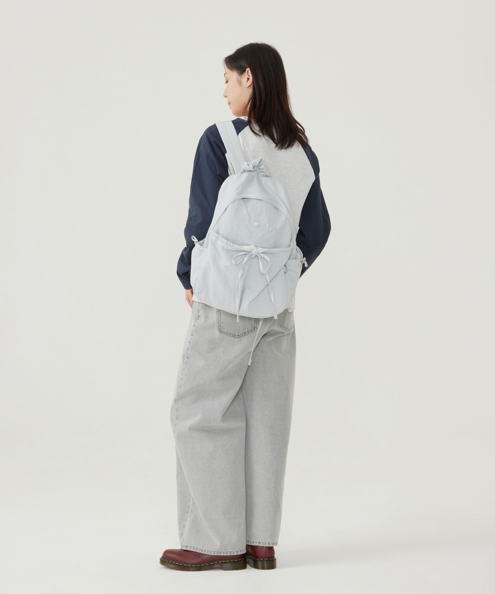 Covernat Clover Heart Shirring Nylon Backpack (4 Colours)