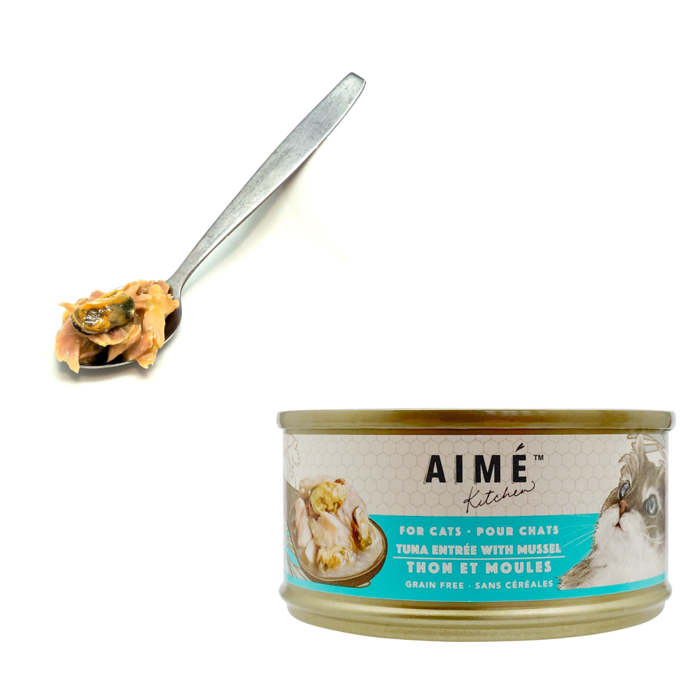 Aime Kitchen - 啖啖肉無穀補水系列 - 吞拿魚配青口 (淺藍) 85g