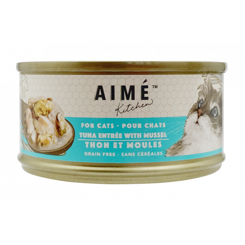 Aime Kitchen - 啖啖肉無穀補水系列 - 吞拿魚配青口 (淺藍) 85g