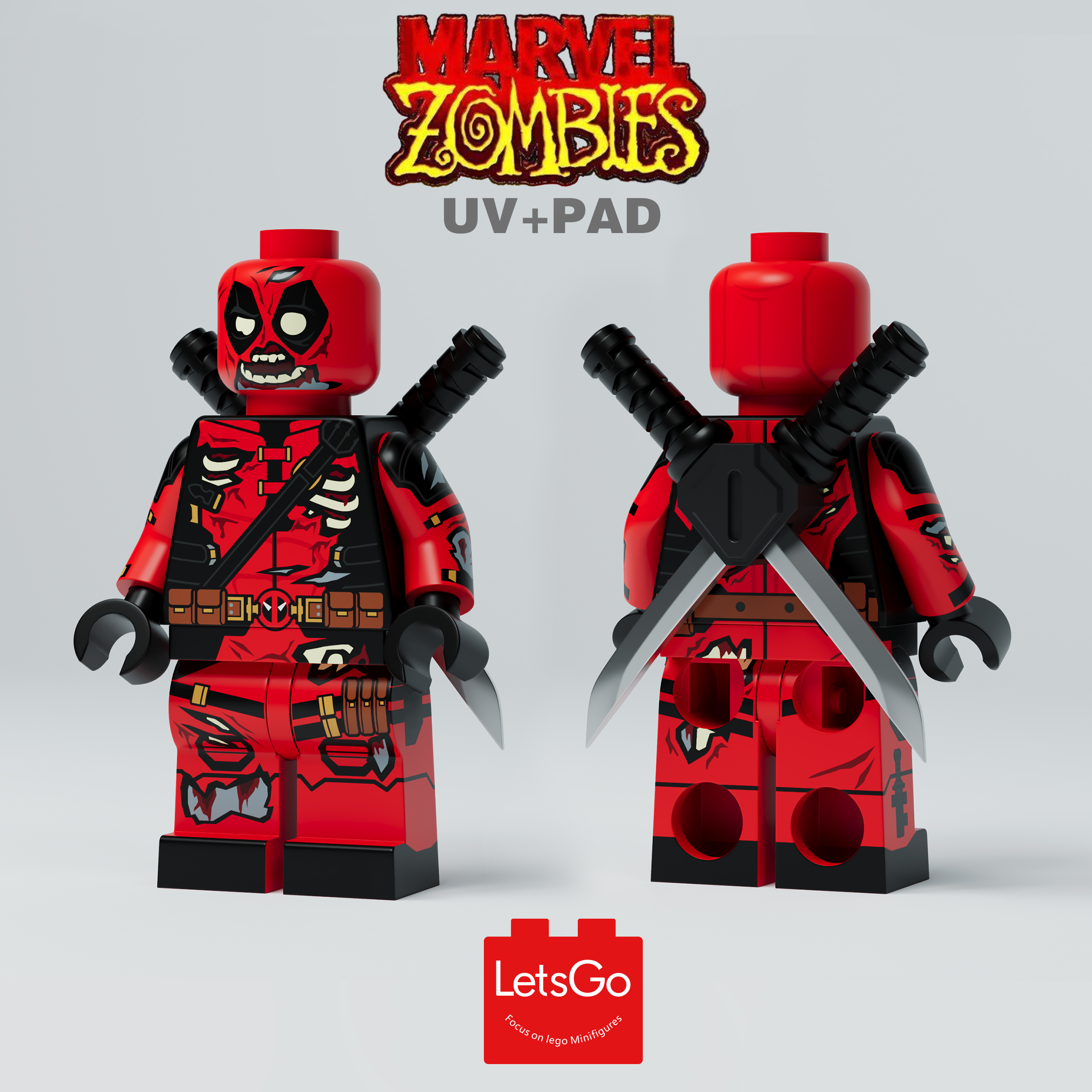 [Lets Go][Preorder] Zombies Deadpool [PAD+UVprinted]